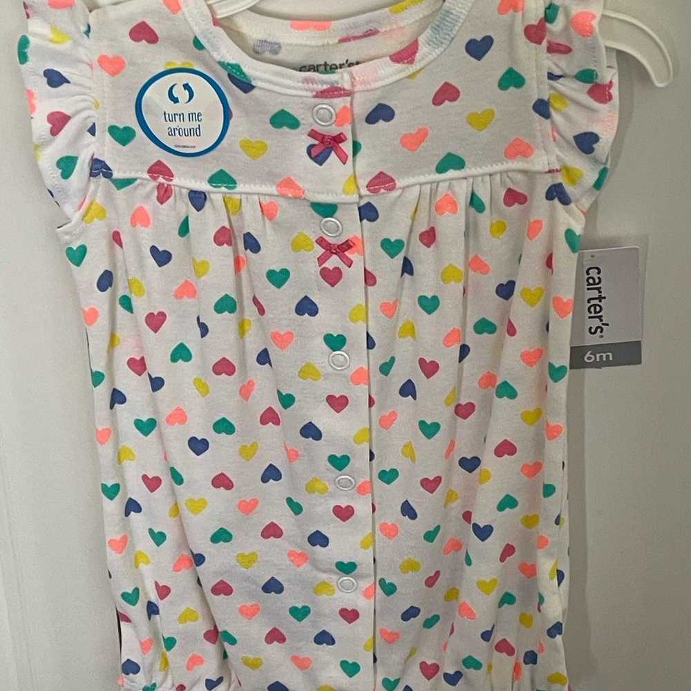 Carter's Heart Print Baby Romper